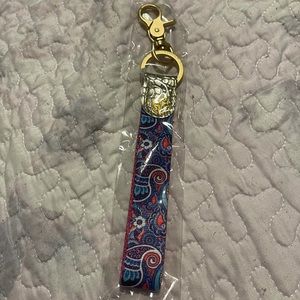 Paisley and gold NWT simply southern key fob